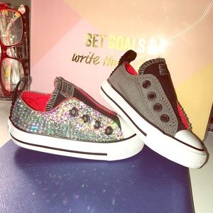 Blinged our toddler converse size 5